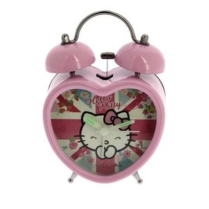 SANRIO Hello Kitty Blossom Dream Alarm Clock, Heart-Shaped, Pink, New In Box!